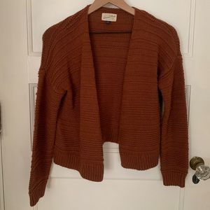 XS Amber Brown Cardigan